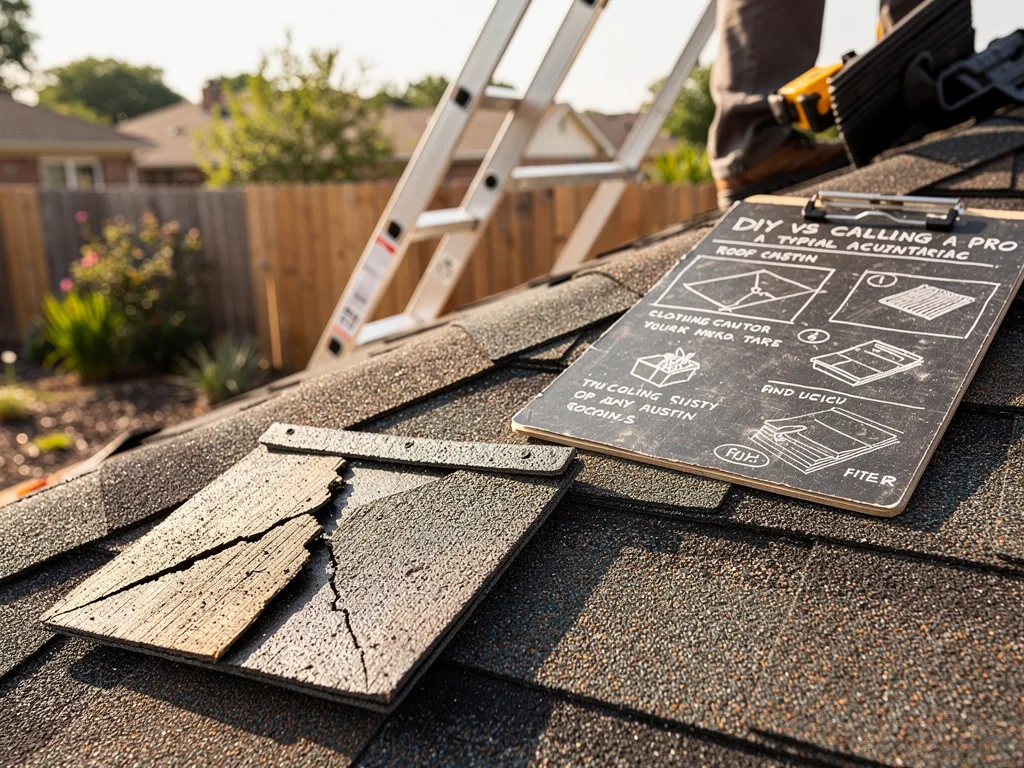 DIY vs calling a pro for a typical Austin roofing situation